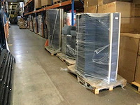 3x pallets met kartonnen magazijnbakken, antraciet - afbeelding 3 van  6