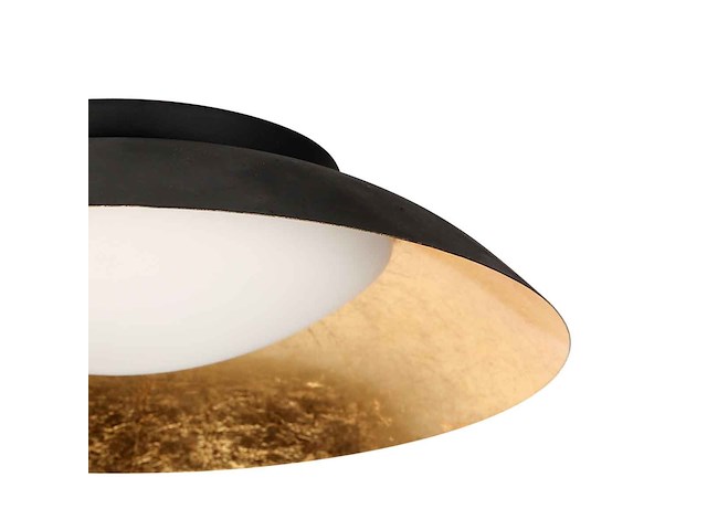 3x plafondlamp 3 staps dimbaar, steinhauer, brotke 4127zw, zwart / goud, 2026 - afbeelding 3 van  5