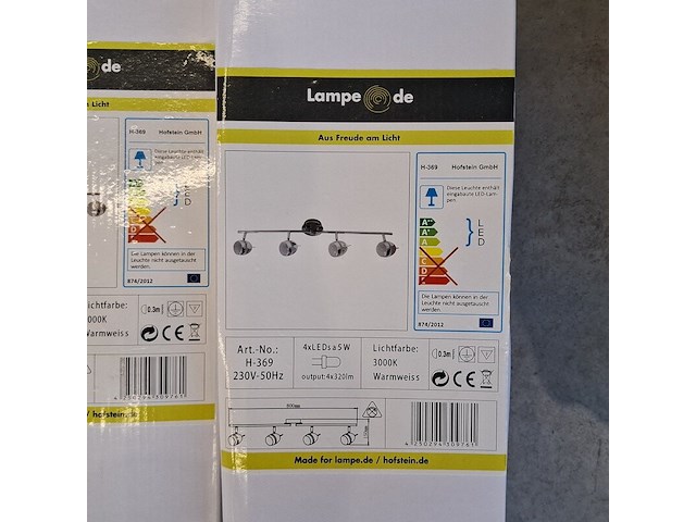 3x plafondlamp, lampe.de - afbeelding 3 van  3