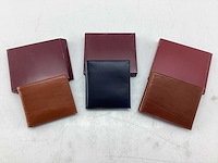 3x portemonnees - leather - afbeelding 1 van  3