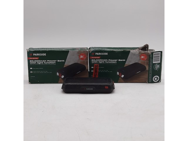 3x powerbank, parkside, 20000 mah power bank - afbeelding 1 van  7