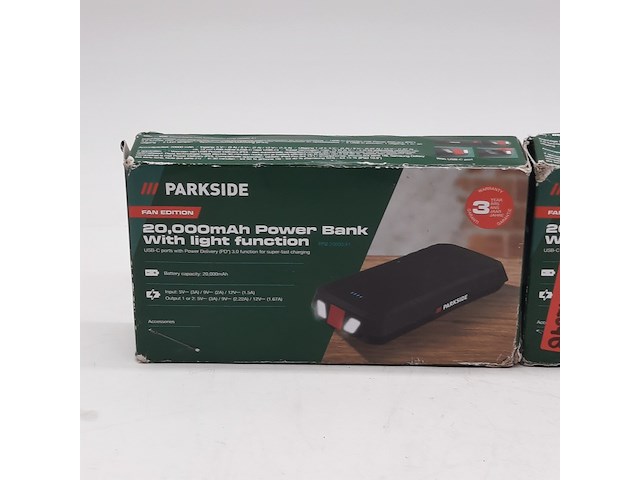 3x powerbank, parkside, 20000 mah power bank - afbeelding 7 van  7