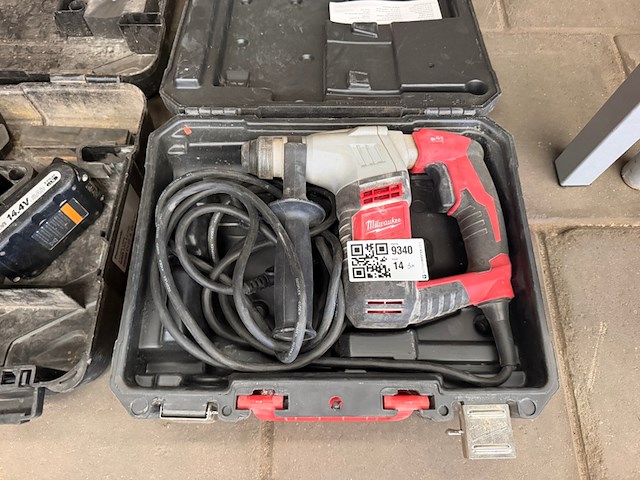 3x professioneel elektrisch gereedschap in koffer, w.o. metabo, milwaukee - afbeelding 5 van  5