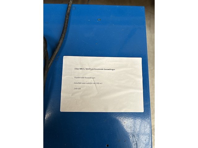 3x professionele bouwdroger, ebac , mk5/bd70 - afbeelding 3 van  6