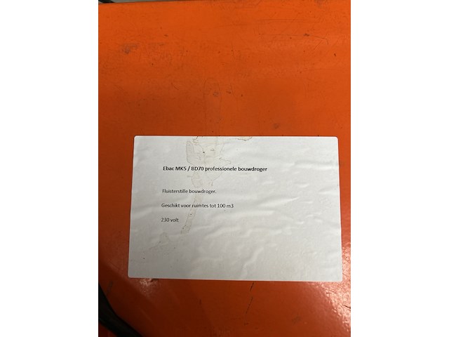 3x professionele bouwdroger, ebac , mk5/bd70 - afbeelding 5 van  6