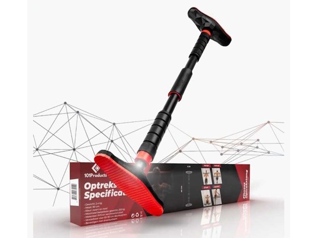 3x pull up bar, 101 produts, zwart rood - afbeelding 1 van  6