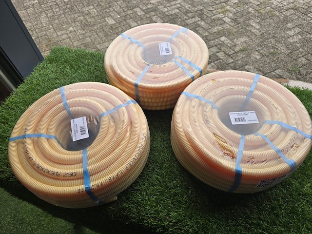 3x pvc doorvoer leiding 19mm flexivolt, 1195006550, crème - afbeelding 1 van  4