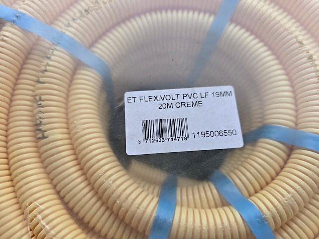 3x pvc doorvoer leiding 19mm flexivolt, 1195006550, crème - afbeelding 2 van  4