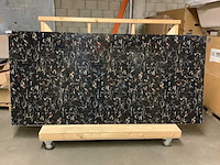 3x pvc wandpanelen, karo, zwart - afbeelding 1 van  1