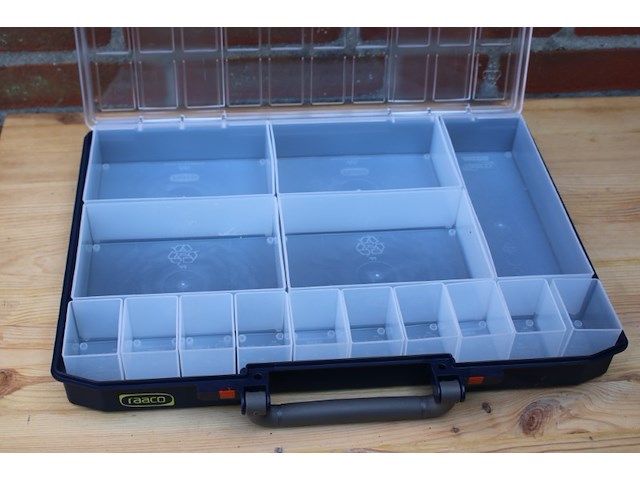 3x raaco carrylite 55/5x10 assortimentskoffer 15-vakken - afbeelding 1 van  9