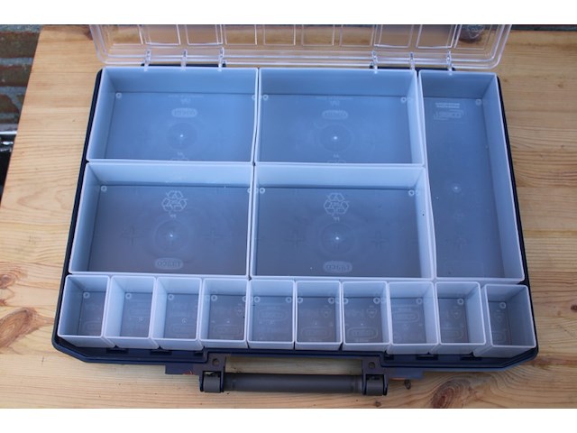 3x raaco carrylite 55/5x10 assortimentskoffer 15-vakken - afbeelding 3 van  9
