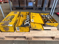 3x rems draadsnijgereedschap met snijkoppen in metalen koffer