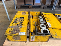 3x rems draadsnijgereedschap met snijkoppen in metalen koffer - afbeelding 2 van  6