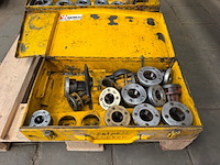 3x rems draadsnijgereedschap met snijkoppen in metalen koffer - afbeelding 6 van  6