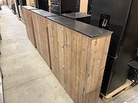 3x restaurant scheidingswand 121x30x127 cm - afbeelding 2 van  5