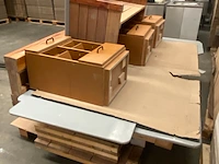 3x robuuste bureaus incl. ladekastjes - afbeelding 3 van  12