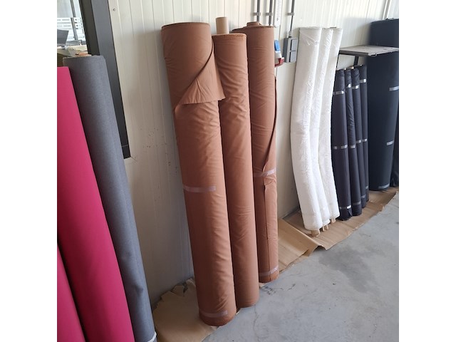 3x rol canvas bekledingsstof, terra - afbeelding 2 van  6