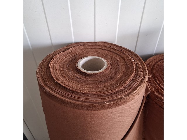 3x rol canvas bekledingsstof, terra - afbeelding 4 van  6