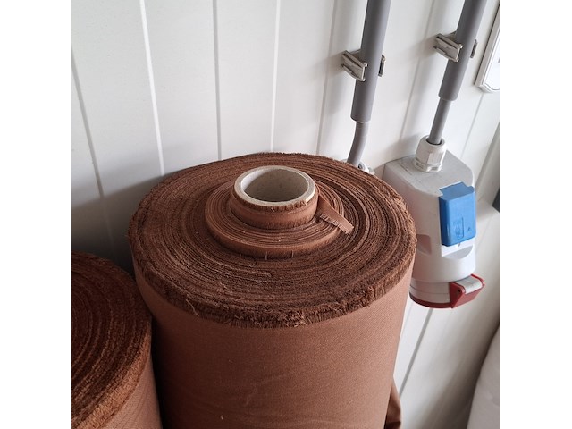 3x rol canvas bekledingsstof, terra - afbeelding 6 van  6