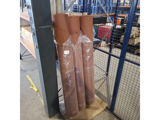 3x rol fijne canvas bekledingsstof, terra - afbeelding 1 van  6