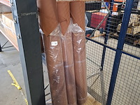 3x rol fijne canvas bekledingsstof, terra - afbeelding 1 van  6