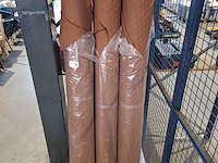 3x rol fijne canvas bekledingsstof, terra - afbeelding 2 van  6