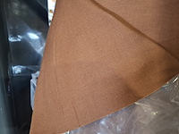 3x rol fijne canvas bekledingsstof, terra - afbeelding 4 van  6