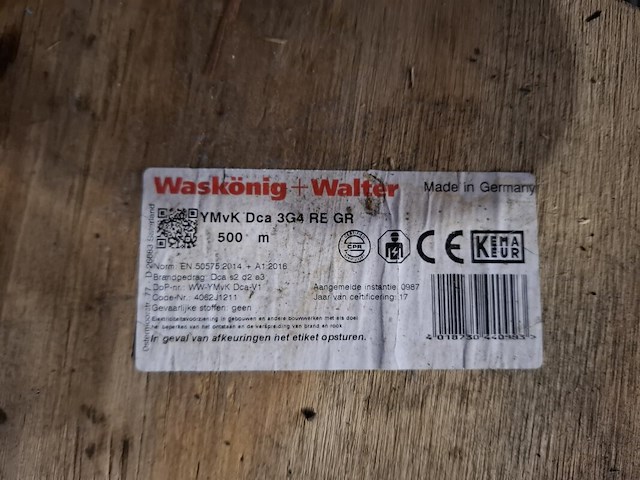 3x rol installatiekabel waskonig+walter, 3g4, 2x 3g6 - afbeelding 3 van  7