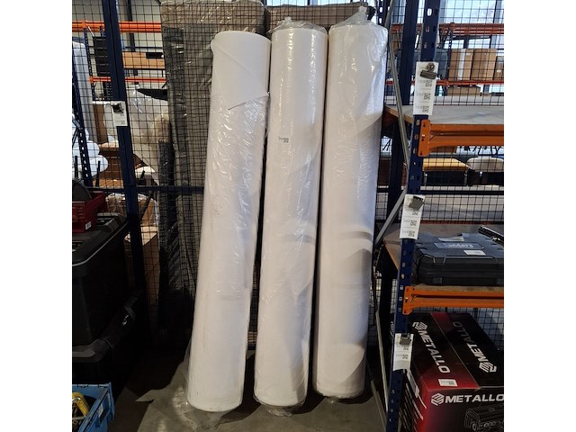3x rol stof voor stucloper en spatkleden - afbeelding 1 van  3