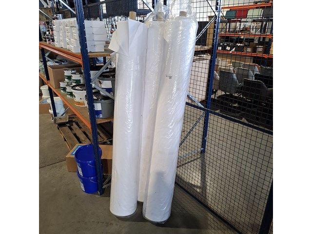 3x rol stof voor stucloper en spatkleden - afbeelding 1 van  6