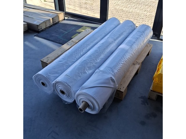 3x rol stof voor stucloper en spatkleden - afbeelding 1 van  4