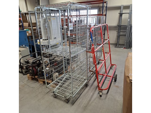3x rolcontainer en 1x platenkar - afbeelding 1 van  6