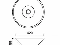 3x ronde opzetwaskom wiesbaden, circle 32.3404, wit - afbeelding 2 van  5