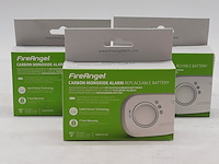 3x rookmelder, fireangel, carbon monoxide alarm - afbeelding 1 van  4