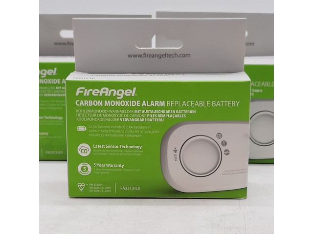 3x rookmelder, fireangel, carbon monoxide alarm - afbeelding 2 van  4