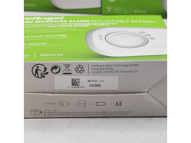3x rookmelder, fireangel, carbon monoxide alarm - afbeelding 4 van  4