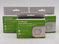 3x rookmelder, fireangel, carbon monoxide alarm