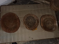 3x rosewood schijven, dikte 80mm, ø 300-400mm - afbeelding 2 van  2