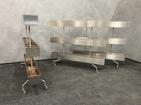 3x rvs verrijdbare divider/ plantenbak - afbeelding 4 van  9