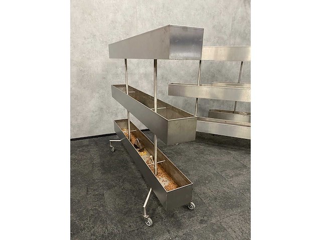 3x rvs verrijdbare divider/ plantenbak - afbeelding 5 van  9