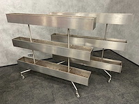 3x rvs verrijdbare divider/ plantenbak - afbeelding 9 van  9