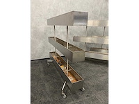 3x rvs verrijdbare divider/ plantenbak - afbeelding 5 van  9