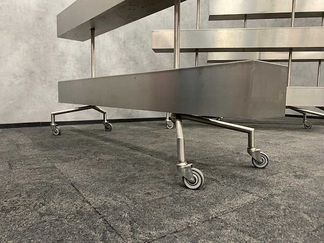 3x rvs verrijdbare divider/ plantenbak - afbeelding 8 van  9