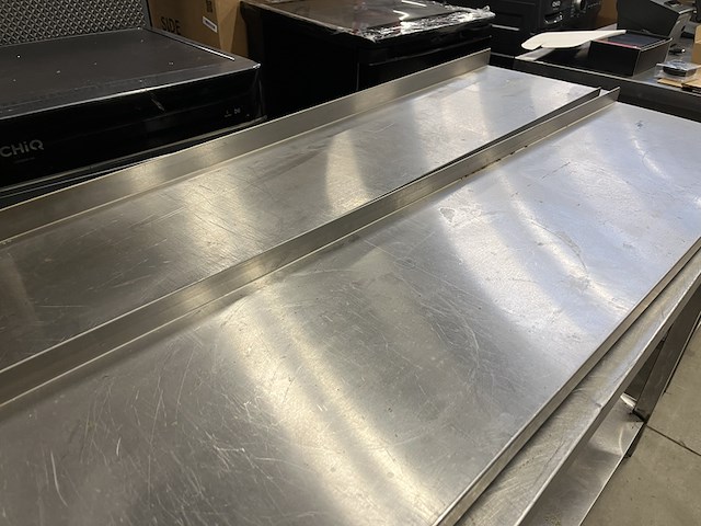 3x rvs wandplank (2x 140 cm, 1x 200 cm) - afbeelding 4 van  4