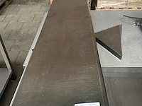 3x rvs wandplank - afbeelding 1 van  4