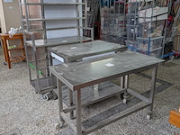 3x rvs werktafel - afbeelding 1 van  8