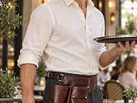 3x served with style gastro gear riemholsters, bruin - afbeelding 5 van  5