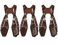 3x served with style gastro gear schouderholsters, bruin