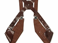 3x served with style gastro gear schouderholsters, bruin - afbeelding 4 van  5