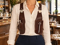 3x served with style gastro gear schouderholsters, bruin - afbeelding 5 van  5